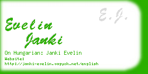 evelin janki business card